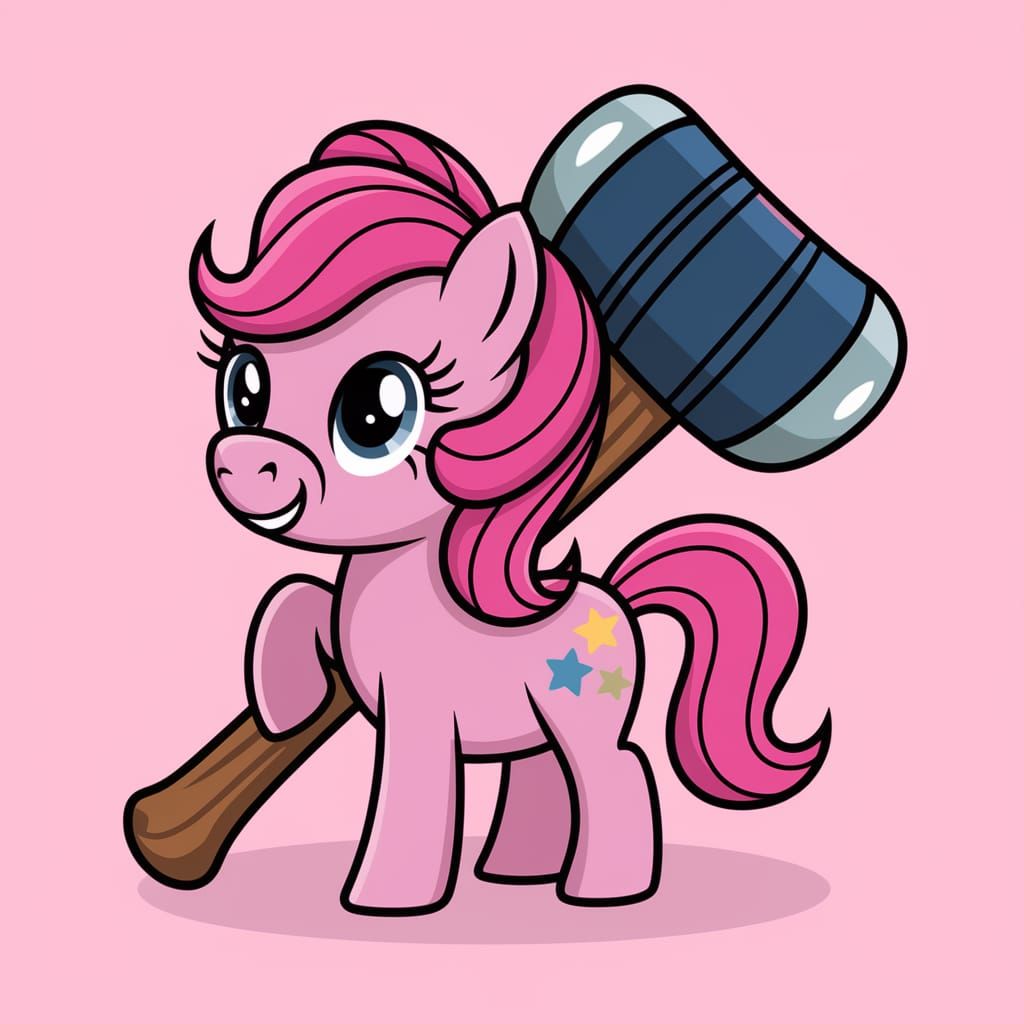 Pink Pony Cudgel: Unexpected Juxtaposition