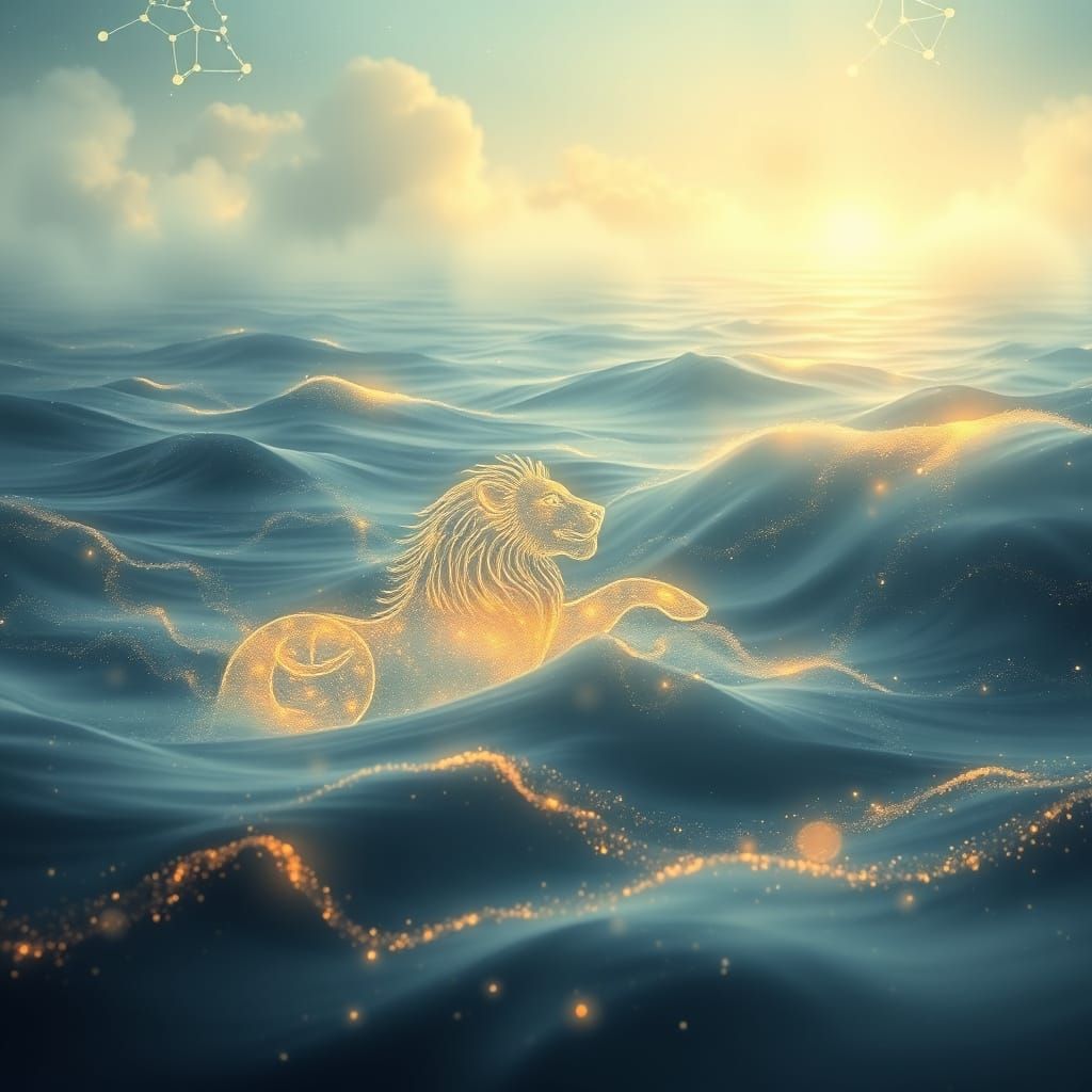 Ethereal Oceanic Dreamscape in Soft Light