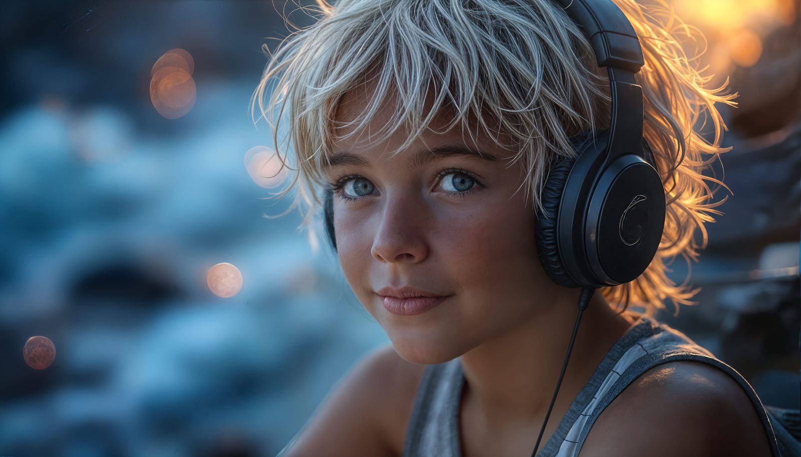 Boy Reading on Park Bench in Storybook Style