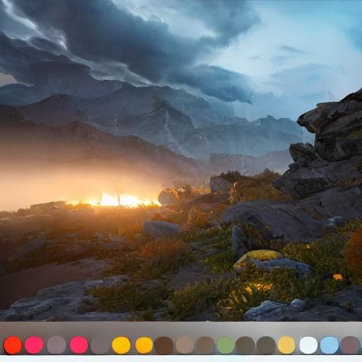 David Bowie as Patchwork Portrait in Klimt Style