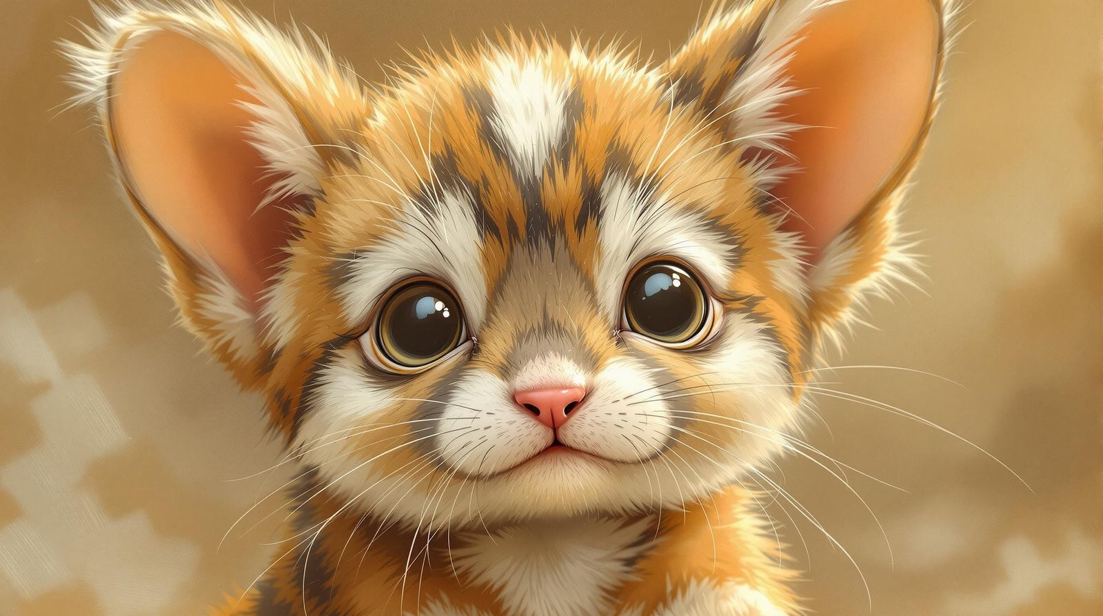 Hyper Realistic Oil Portrait of an Adorable Animal
