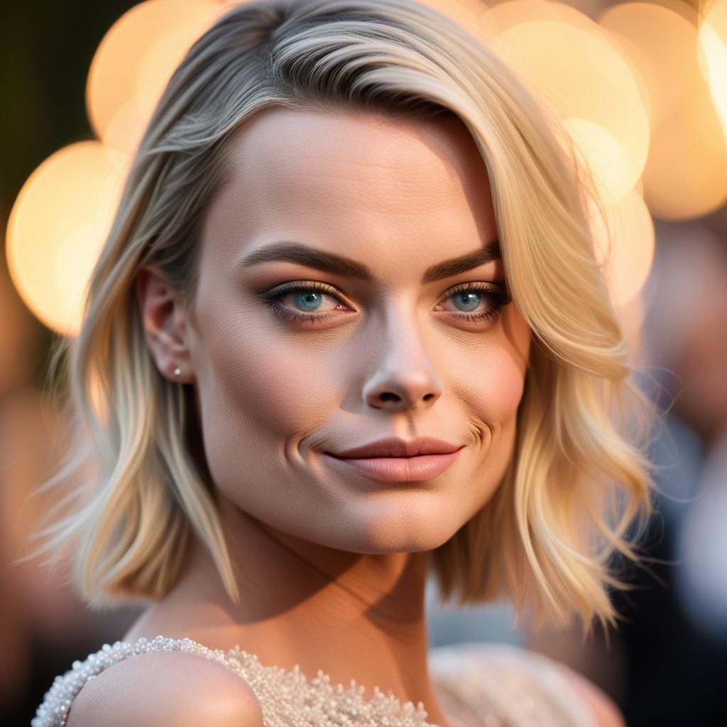 Margot Robbie Portrait in Natural Lighting