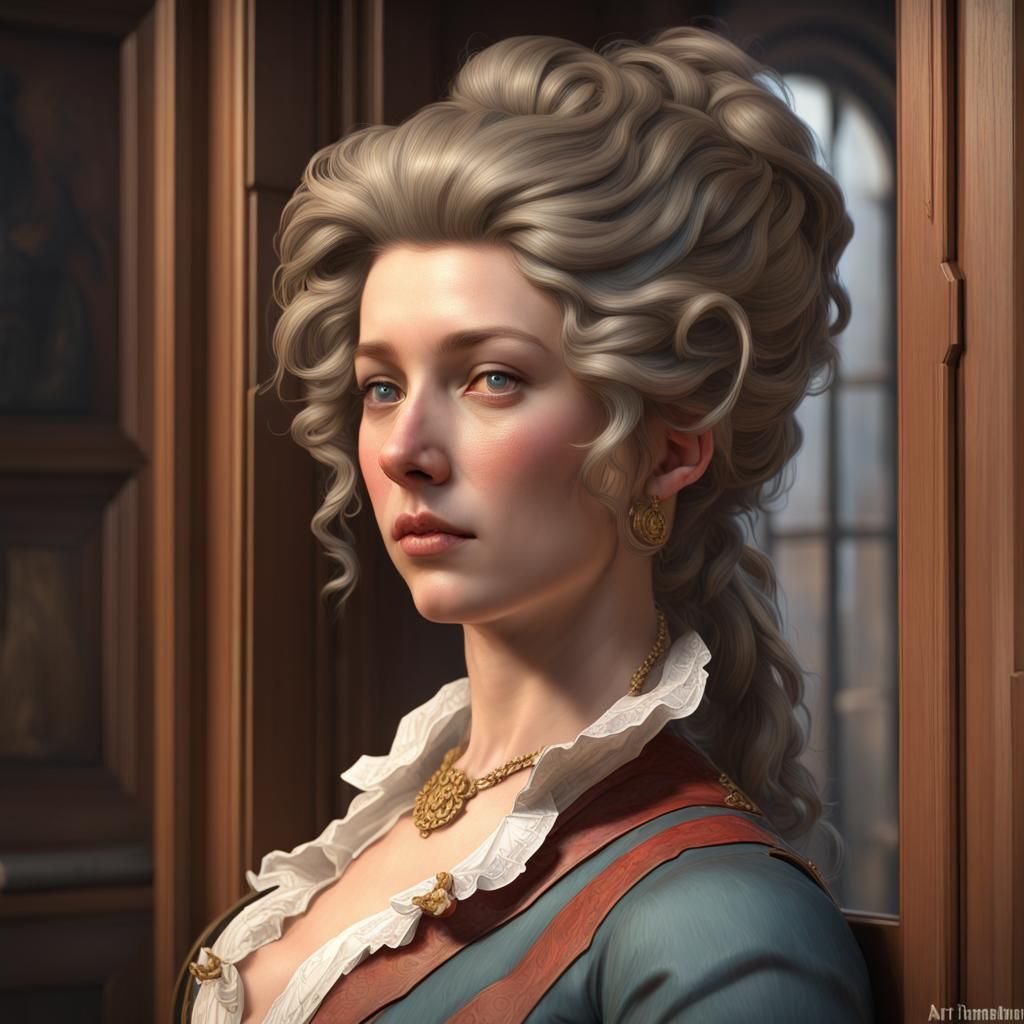 Colonial Joiner Portrait in Hyperdetailed Lighting