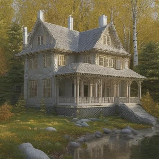 Nobleman's Manor in Birch Grove: Academic Art