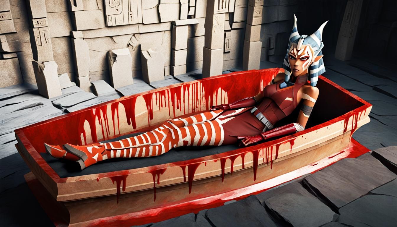 Ahsoka Tano in Blood Coffin: Dark Fantasy Art