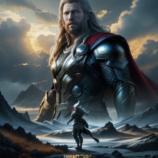 Thor in Asgard: Golden Norse Mythology Concept Art