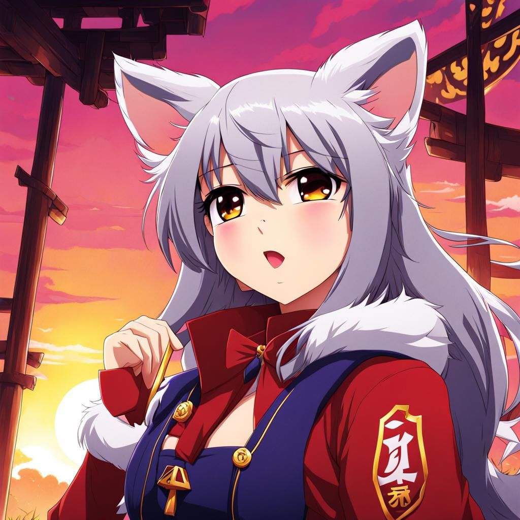 Anime Style Furry Character Illustration