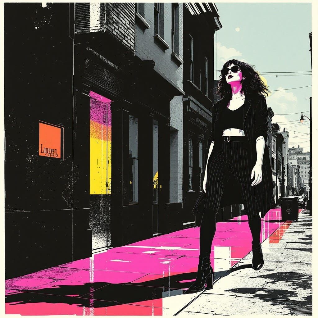 Xerox Art Fusion: High-Contrast Textures and Geometric Eleme...