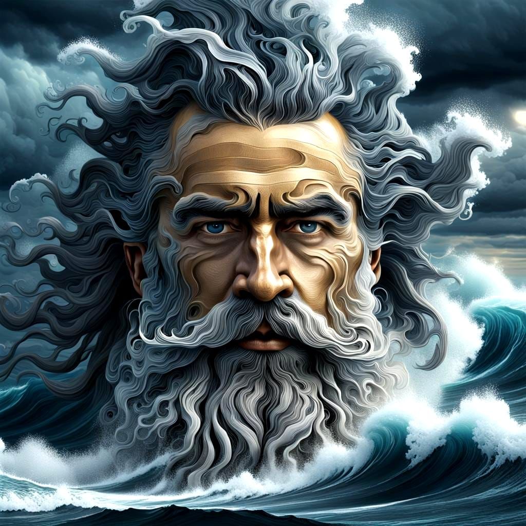 Ocean Beard Man in Epic CGI Detail
