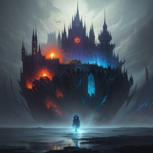 Surreal Fantasy Dreamscape in Deep Color