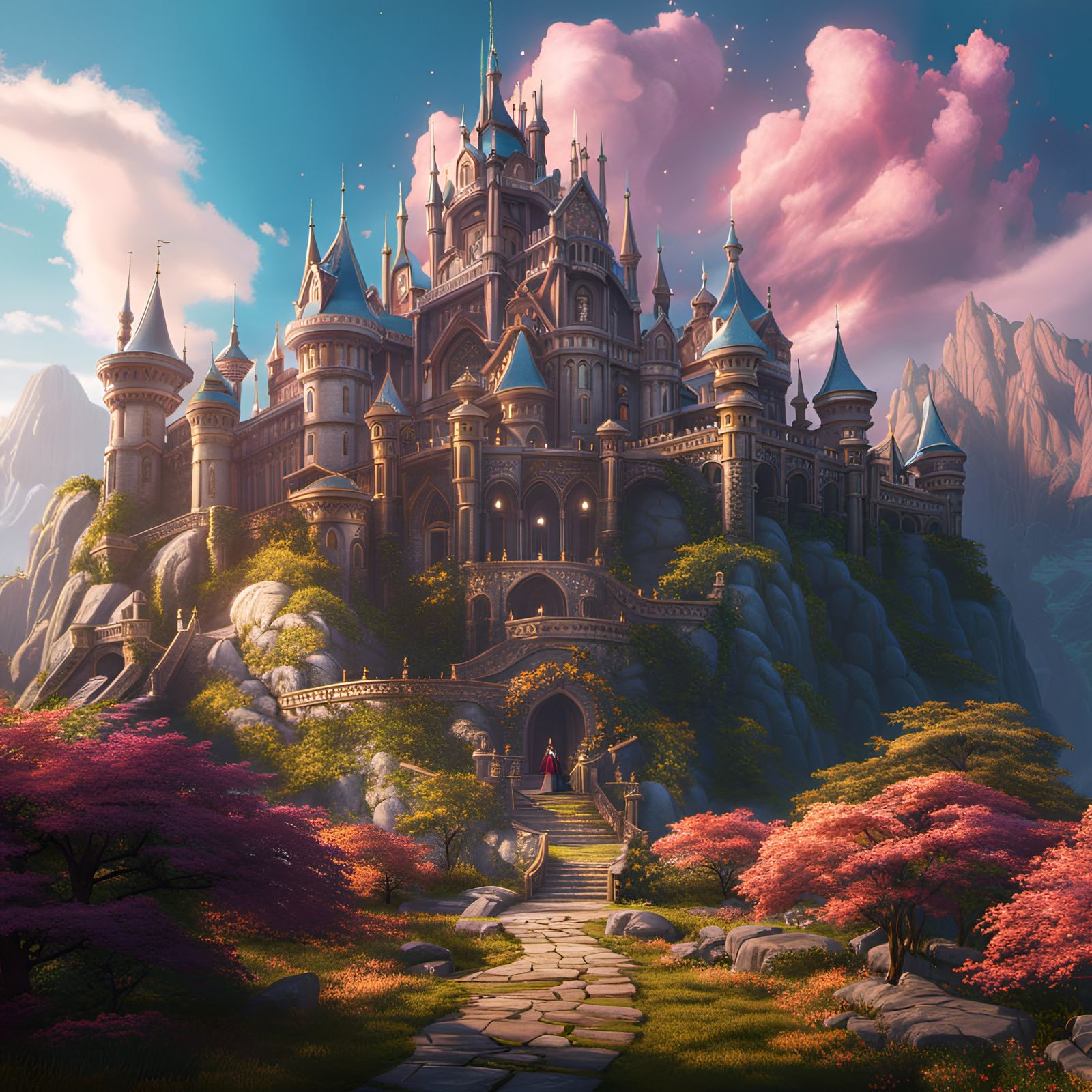 Detailed Princess in Fantasy Concept Art