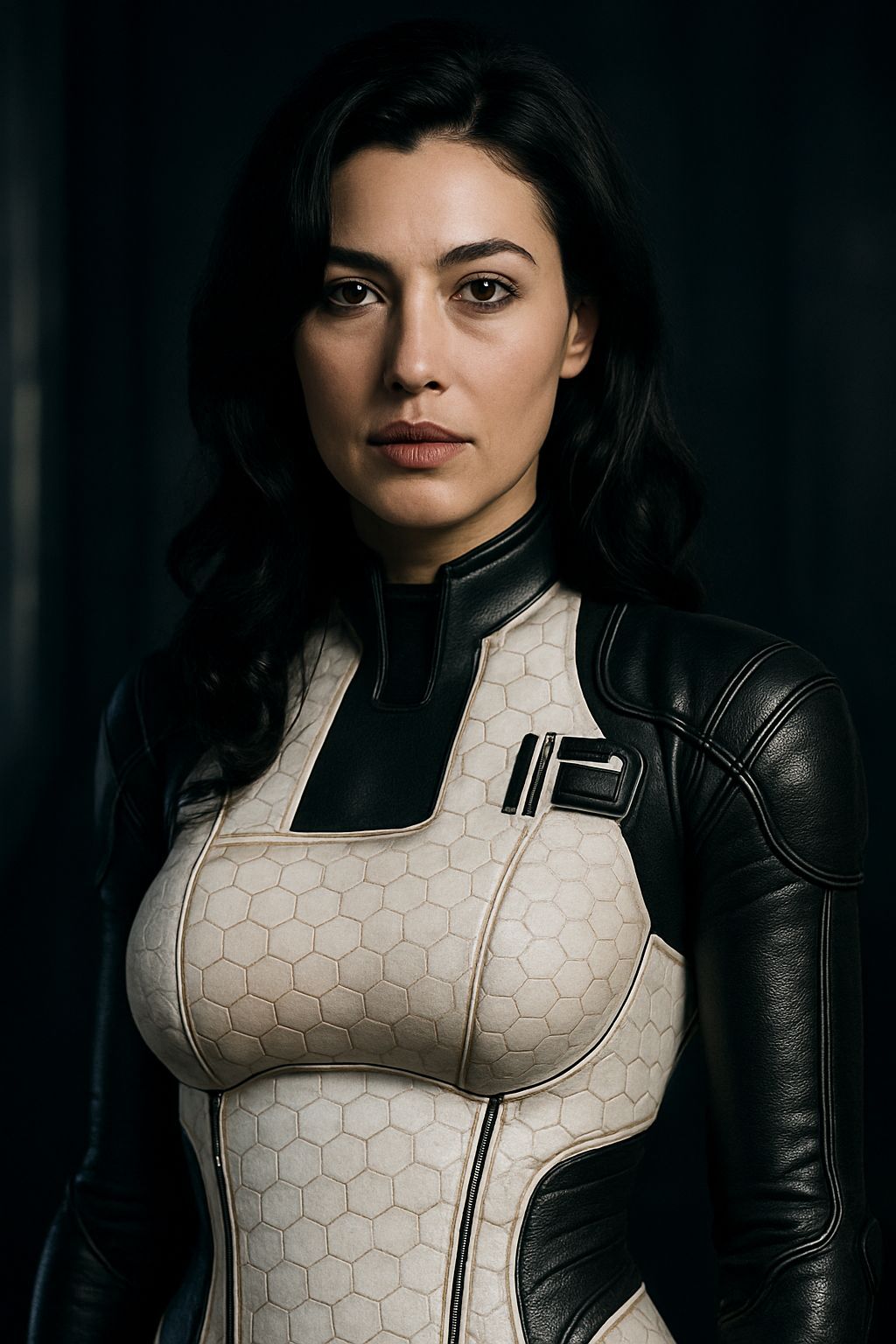 Monica Bellucci as Miranda Lawson: Hyperrealistic Portrait