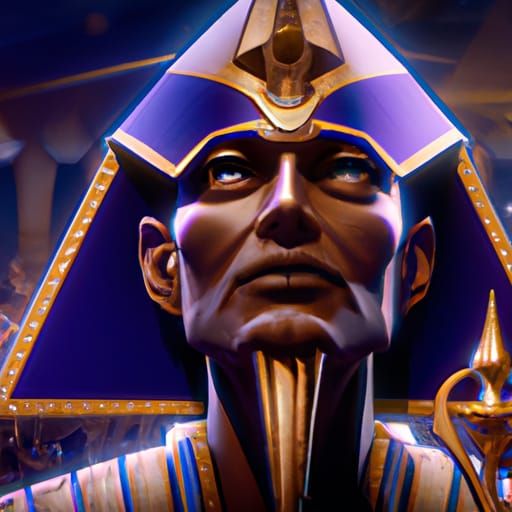Pharaoh in Dark Fantasy Concept Art