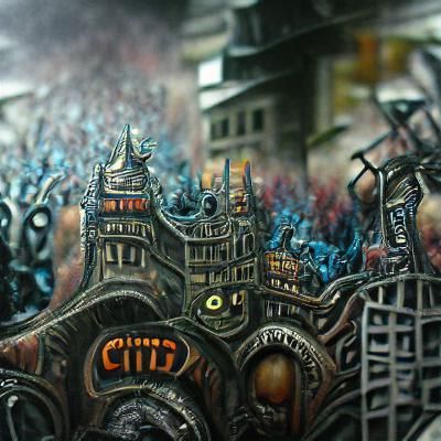 City of Madness: Detailed Painting
