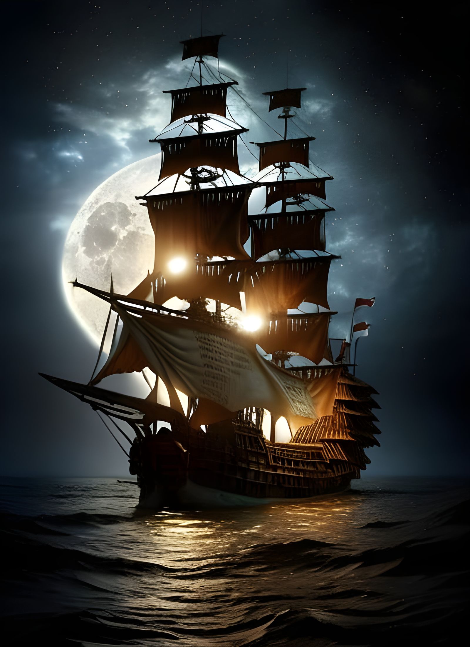 Moonlight Pirate Ship