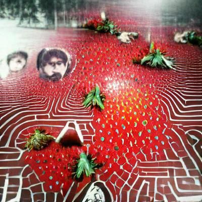 Lush Strawberry Field in Summer Sunlight