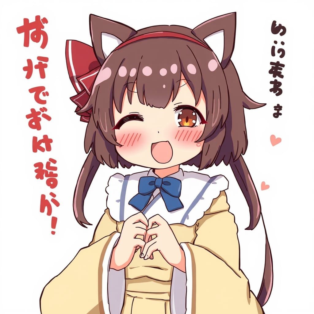 Cute Gutcho in Anime Style