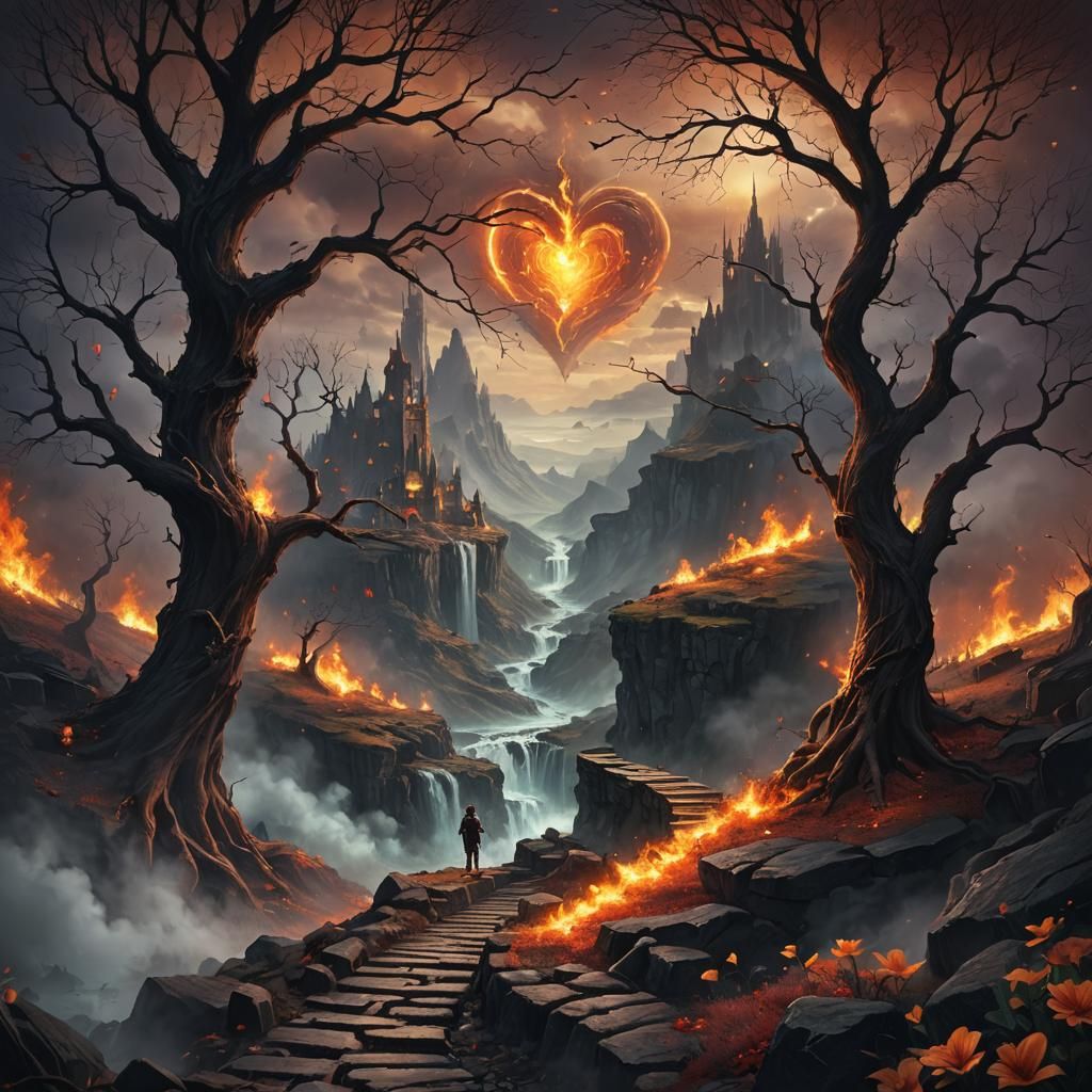 Fantastical Landscape of Love and Pain