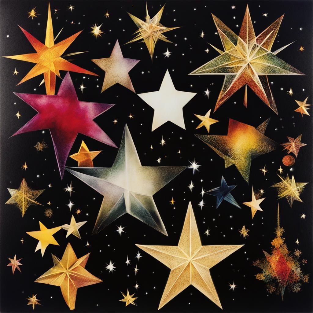 Surreal Starscape with Gothic Alcohol Inks