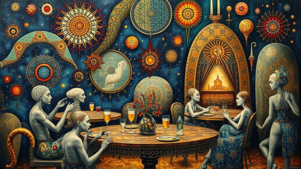 Psychedelic Utopia: Sacred Geometry Meets Galaxy's End