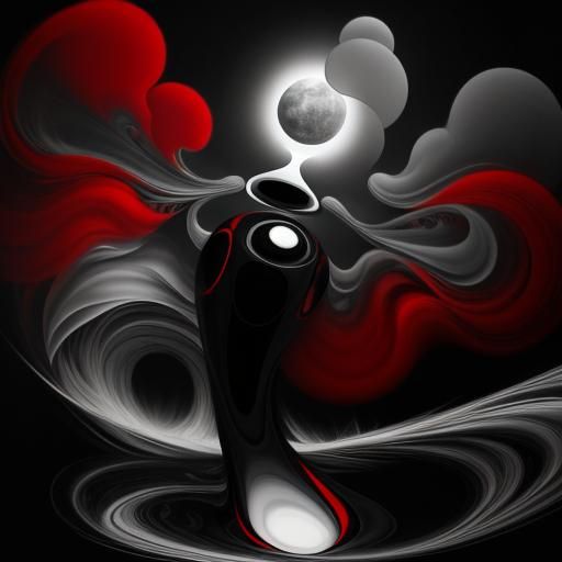 Abstract Surrealism in Black and White