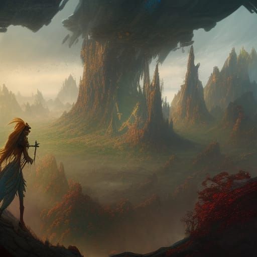 Fantastical Matte Painting in Deep Color