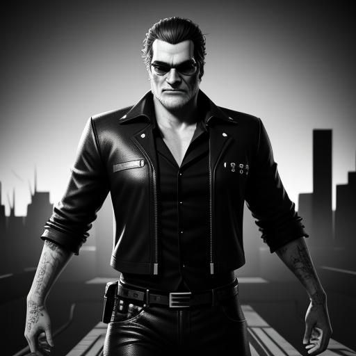 Joaquin Phoenix as Marv: 3D Anime Art