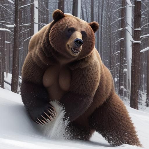 Fierce Bear Attack in the Wild