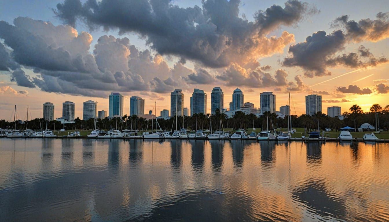 Stunning Cityscape of Saint Petersburg Florida