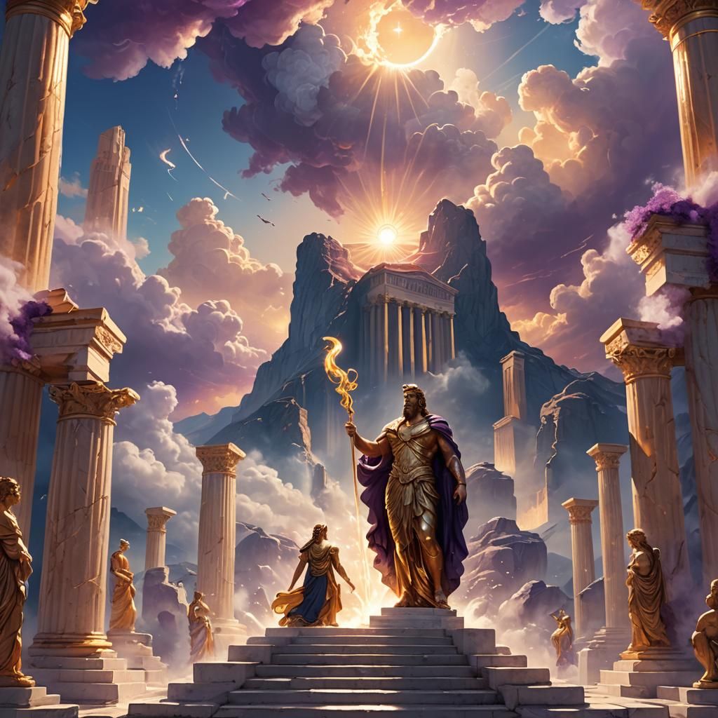 Olympus: Gods and Goddesses in Art Nouveau Style