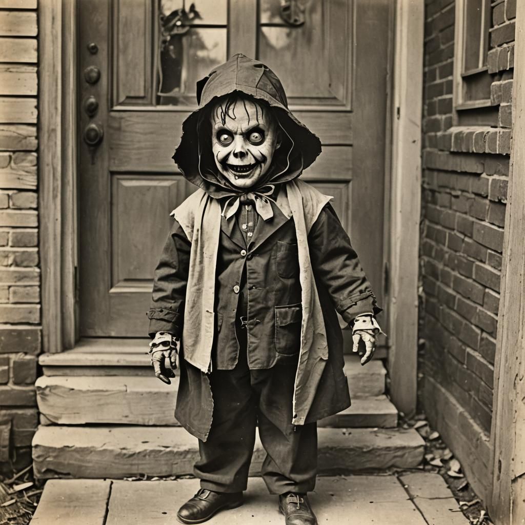 Creepy 1940s Halloween Costume Horror