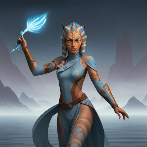 Ahsoka as Avatar Aang Bending Elements
