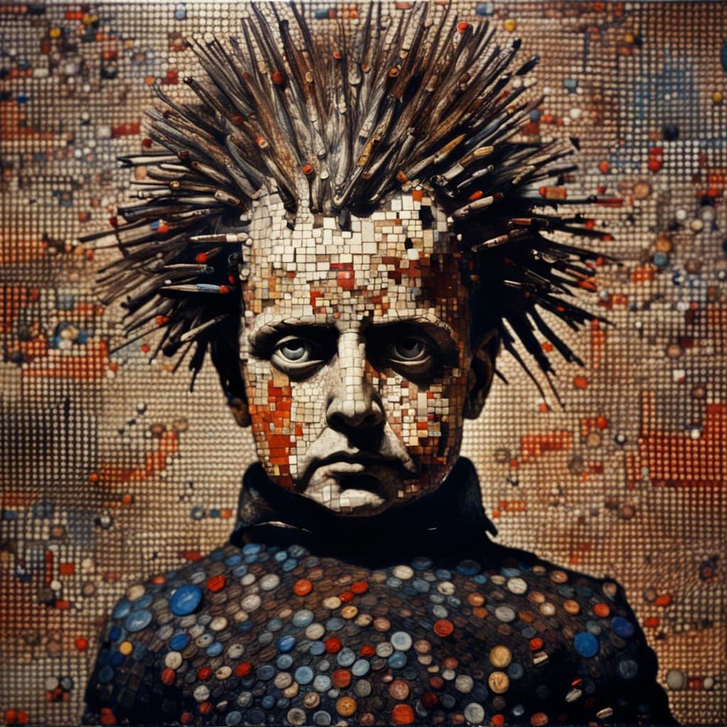 Glitchcore Napoleon: An Absurd Digital Mosaic