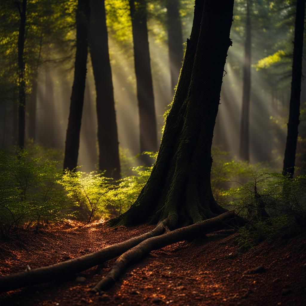 Mysterious Forest Ritual in Deep Woods