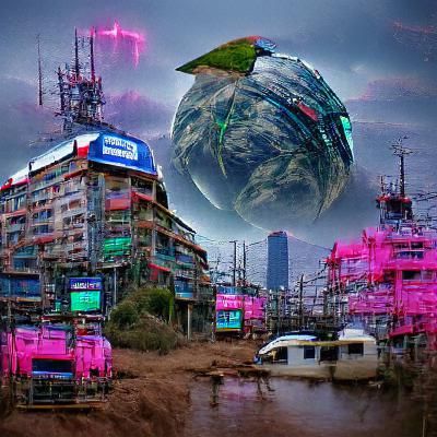 Cyberpunk Earth: A Neon-Lit Future