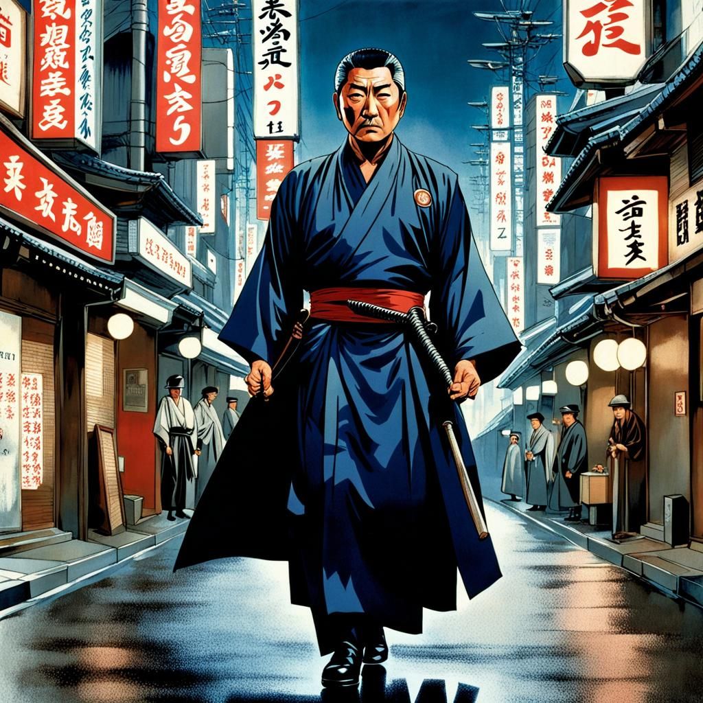 Zatoichi in Hypermaximalist Futuristic Tokyo