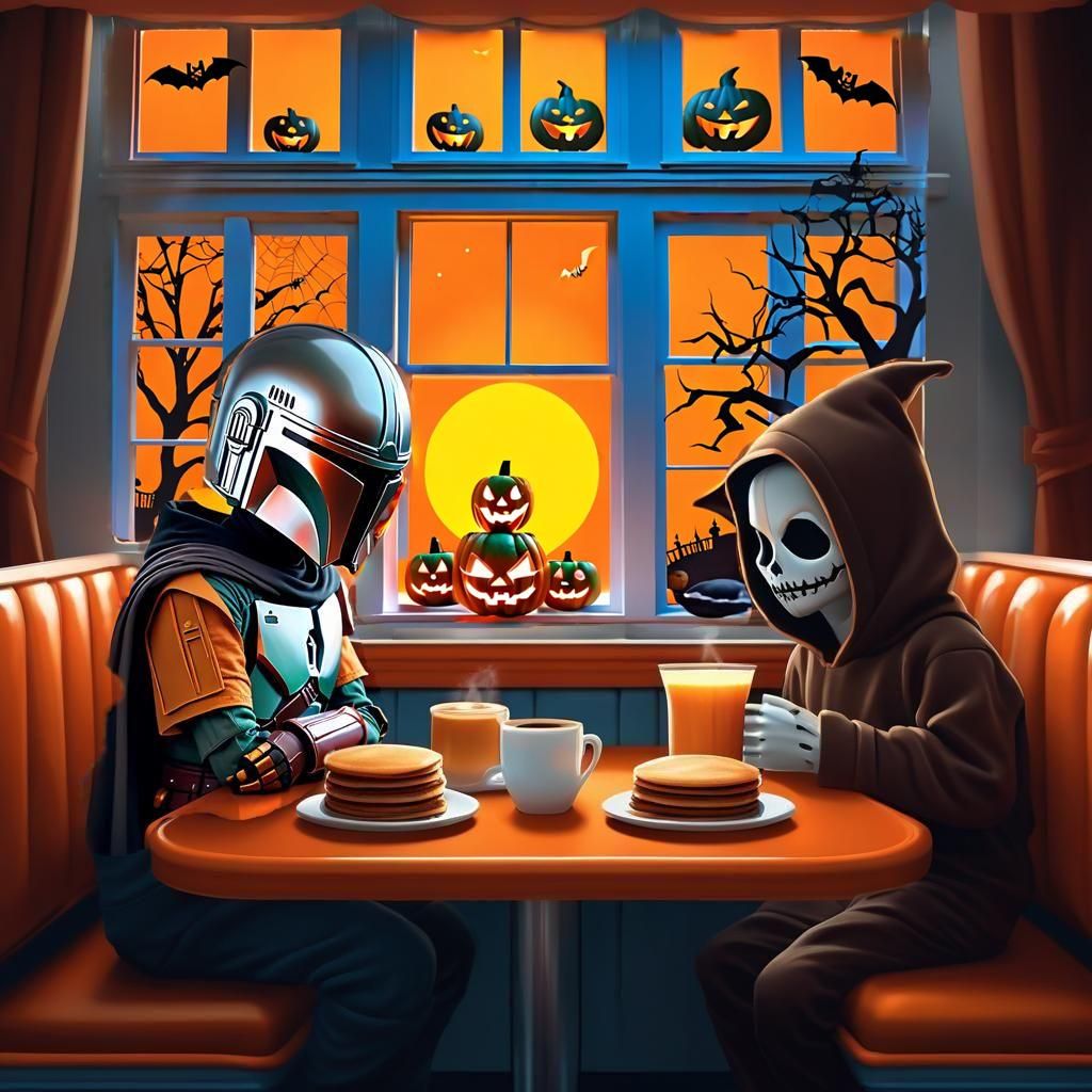 Mandalorian Kid's Halloween Diner Fantasy