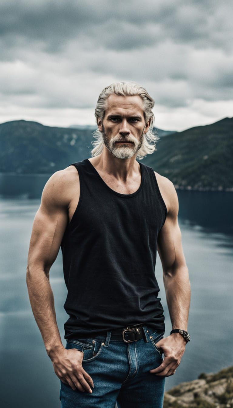 Swedish Viking Poseur Captivates with Fjord Scenery
