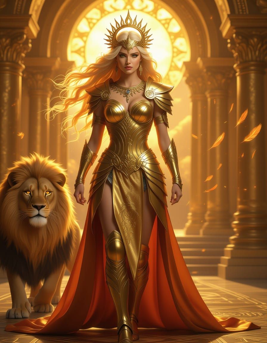 Celestial Goddess of Leo in Golden Temple