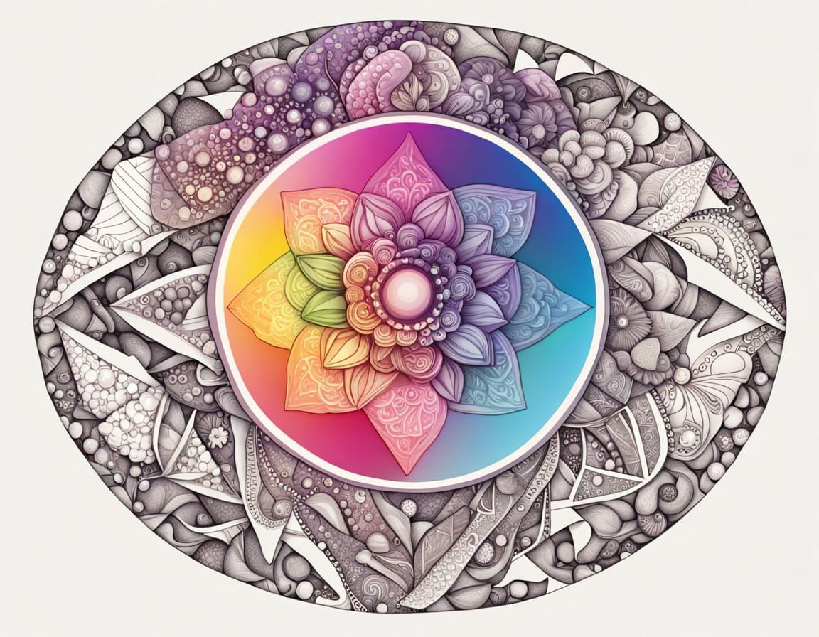 Neon Universe Masterpiece: Stellar Colorization Art