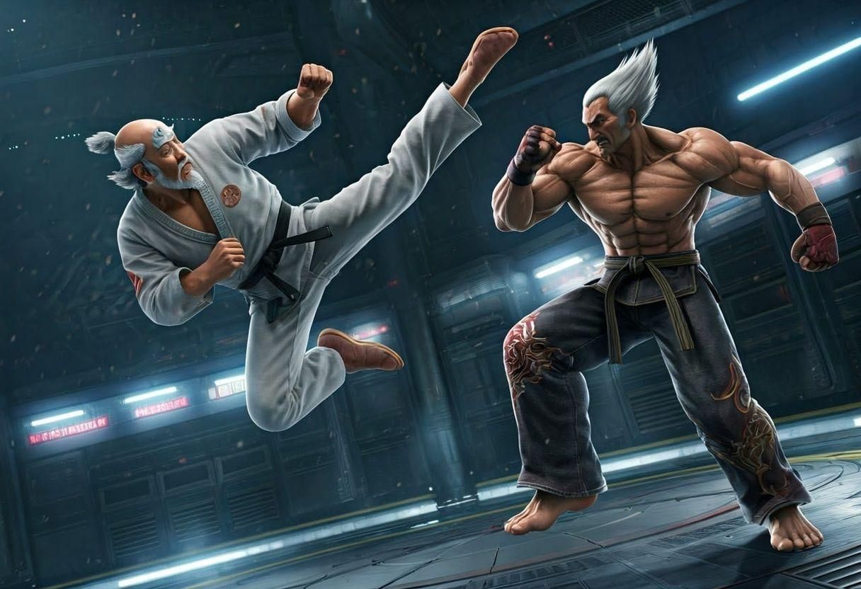 Mister Miyagi versus Heihachi Mishima from Tekken: Round Two...