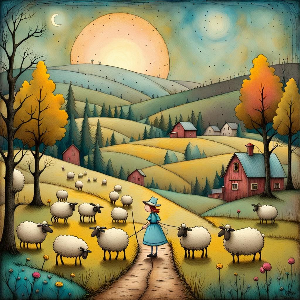 Little Bo Peep's Whimsical Sheep Search