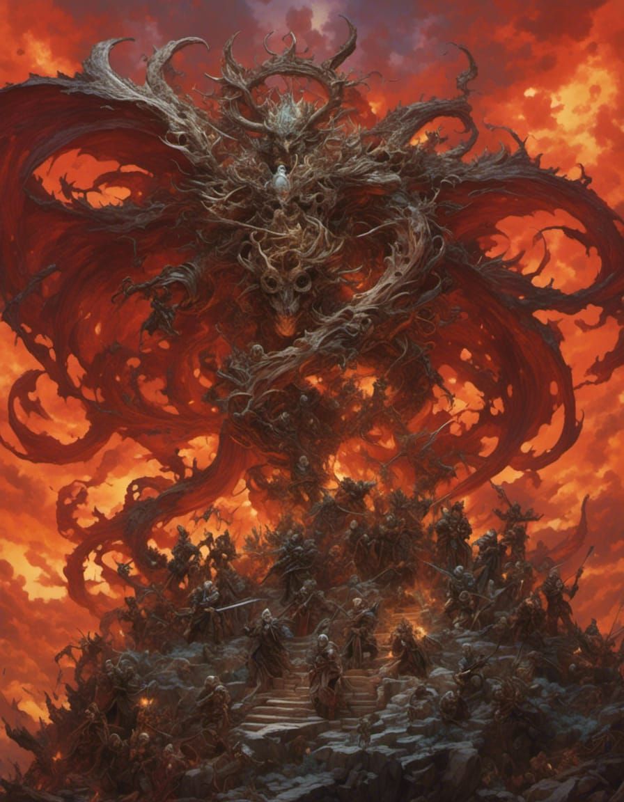 Serene Warrior in Hyperreal Style