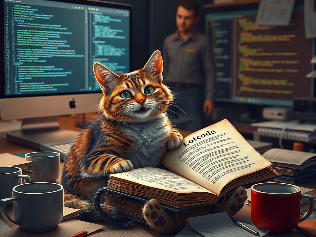 Futuristic Programmer Cat in Lolcode Era
