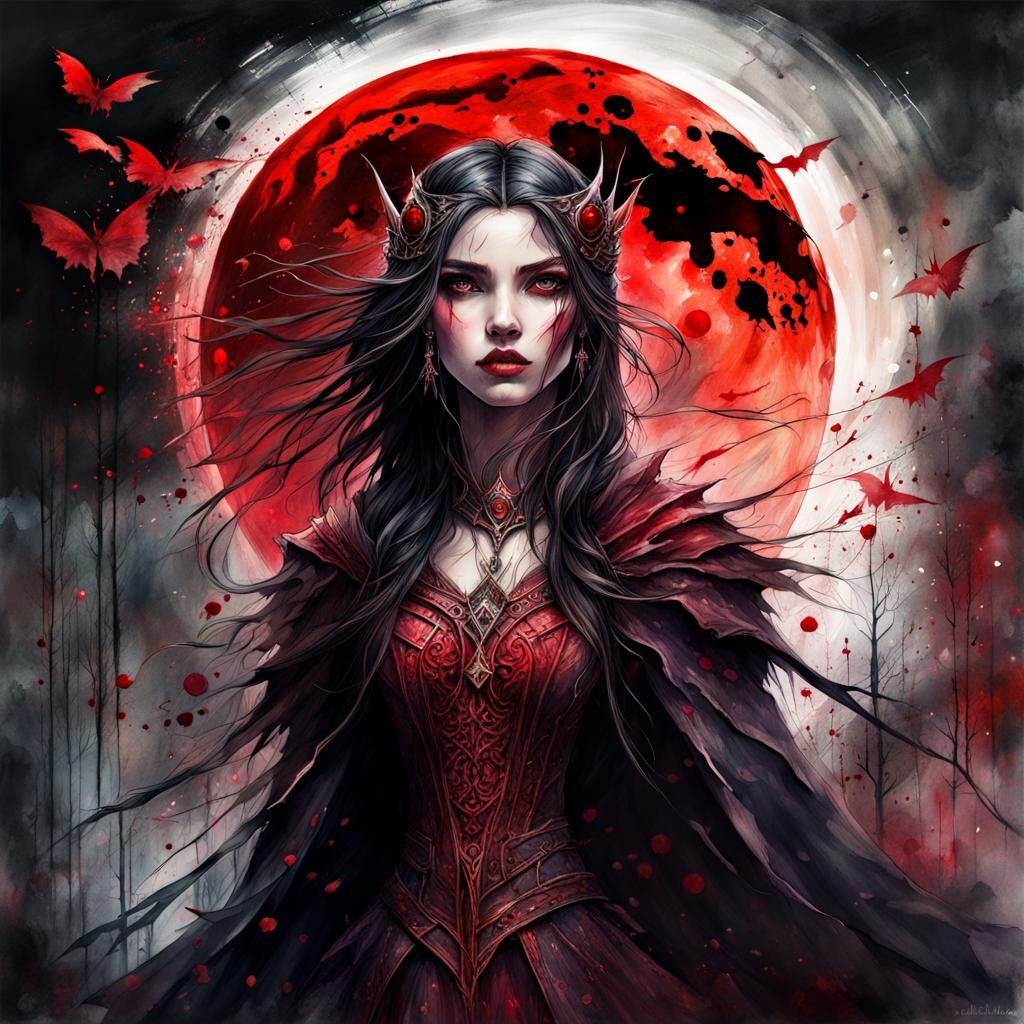 Bloodmoon vampire woman