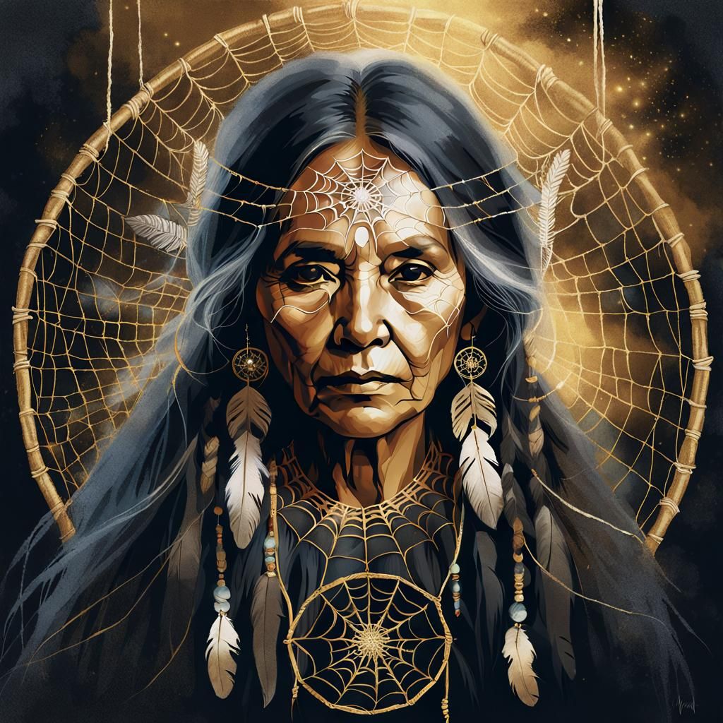 Spider Grandmother (Hopi Kokyangwuti)