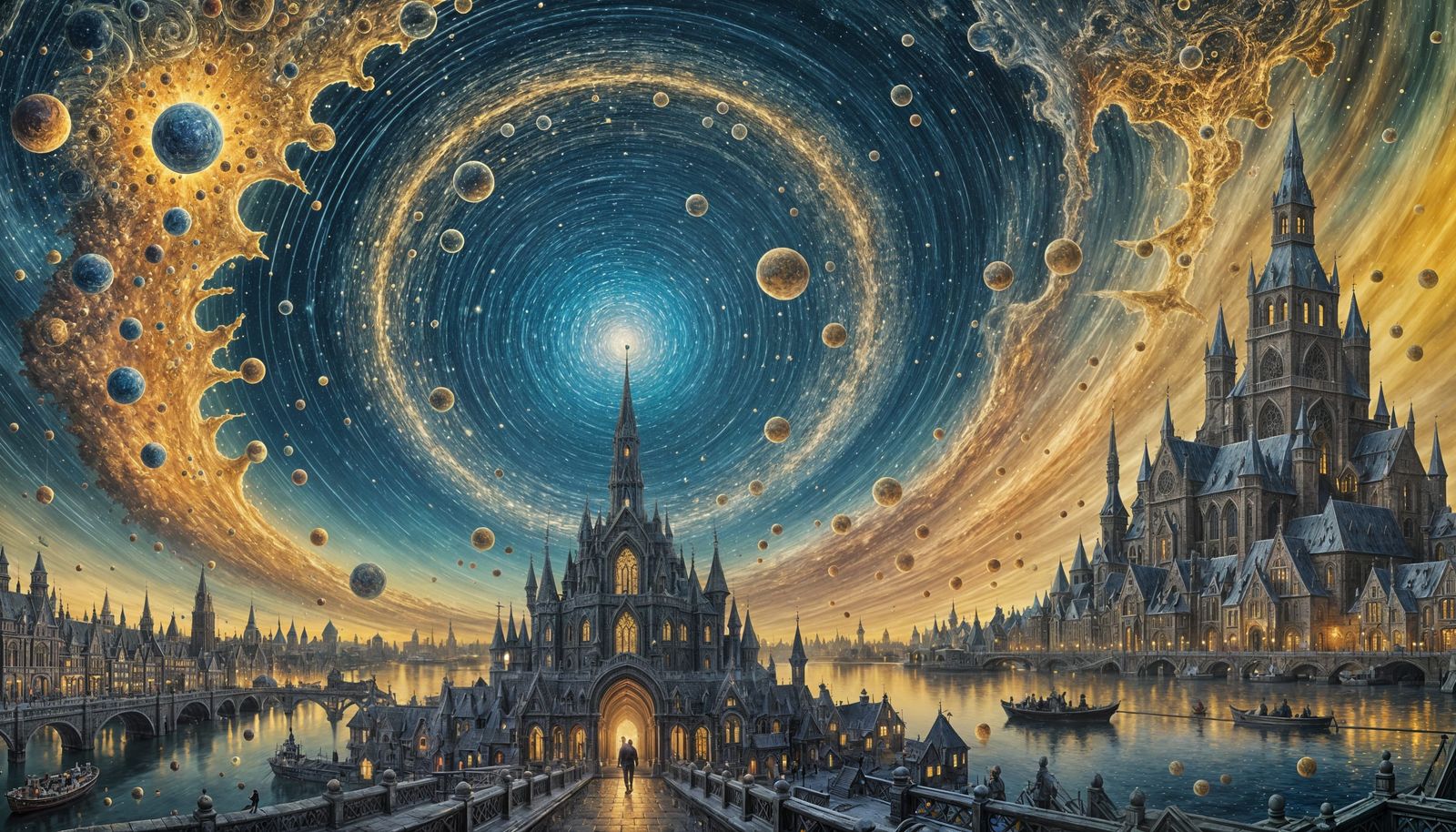 Cybernetic Cityscape: A Vivid Digital Masterpiece