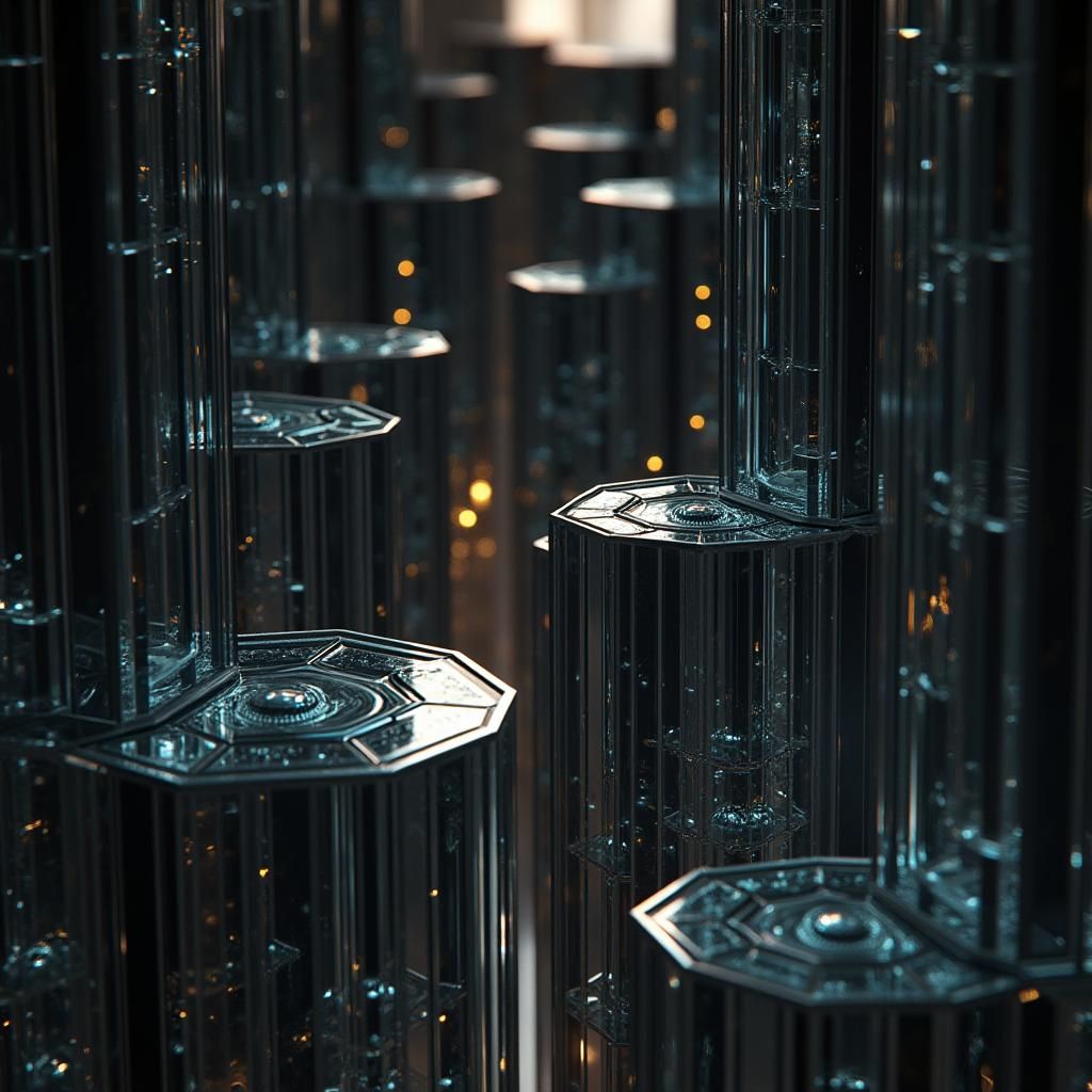 Futuristic Crystal Metropolis in 8K Resolution
