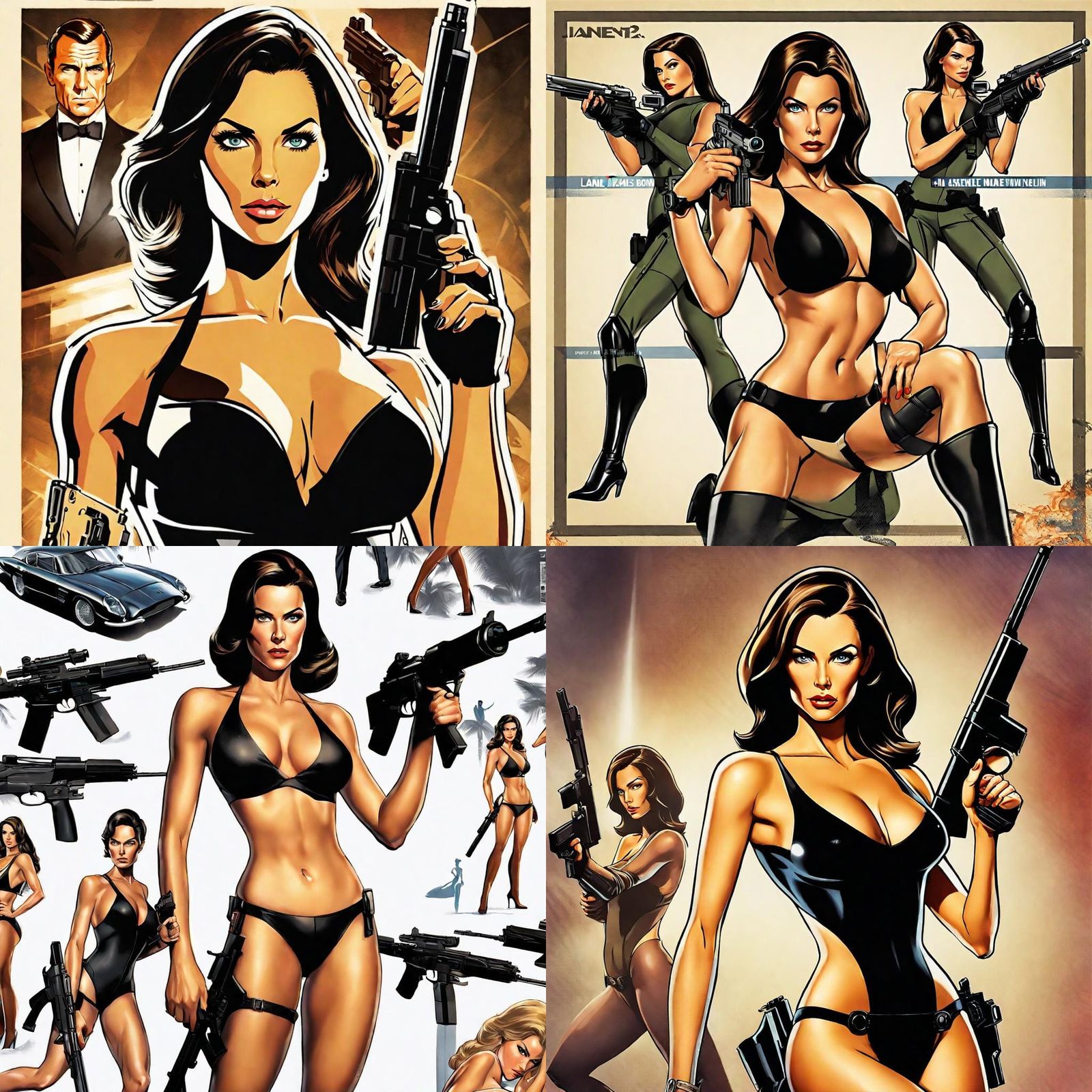 Lana Kane as James Bond Bikini Agent Poster