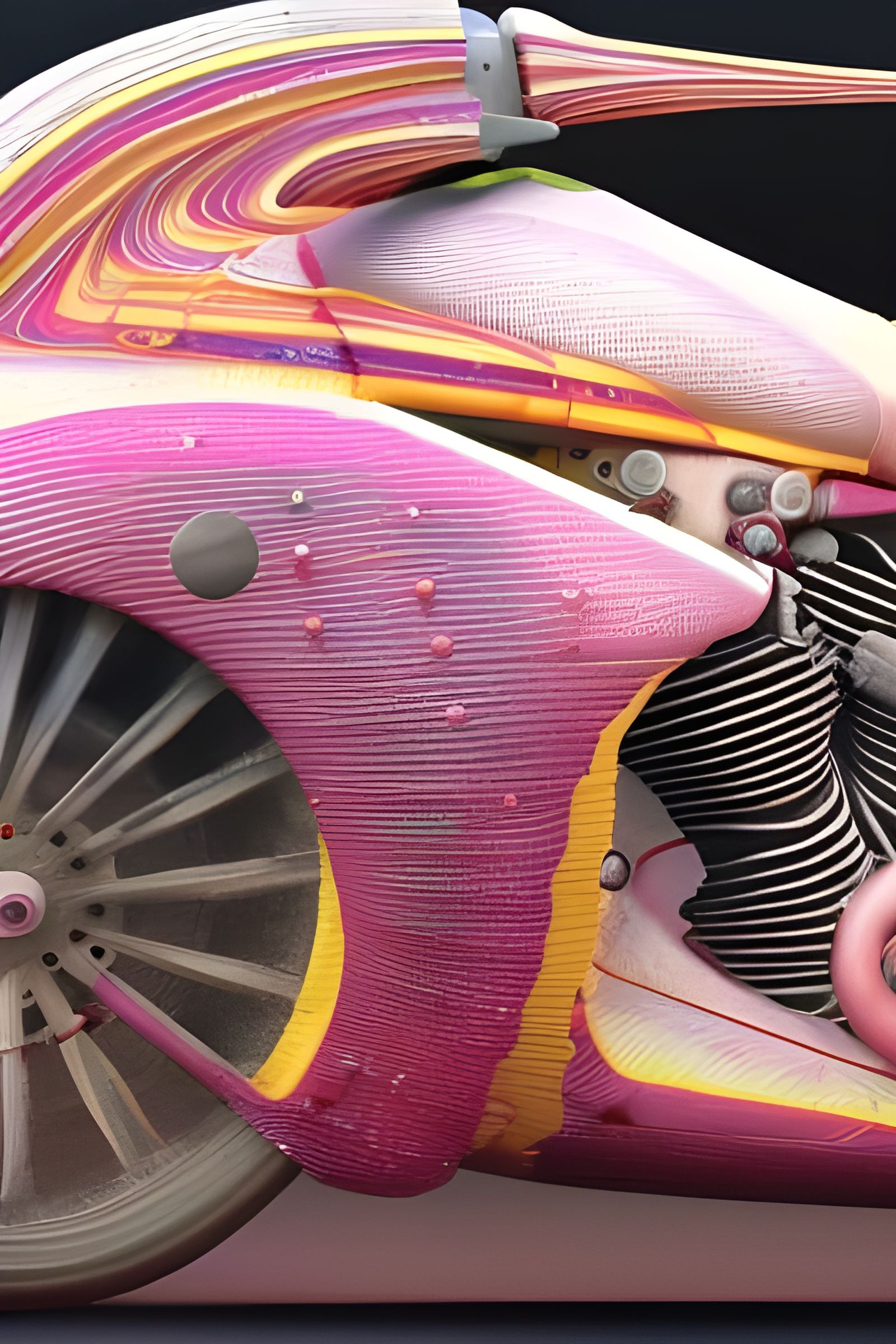 Hyperrealistic Race Car in Detailed 3D Rendering